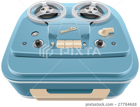 Vintage reel-to-reel audio tape recorder 27784688