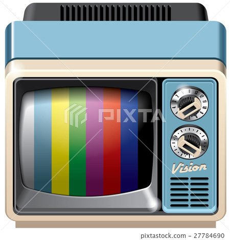 Vintage television receiver icon Vintage television receiver icon 27784690