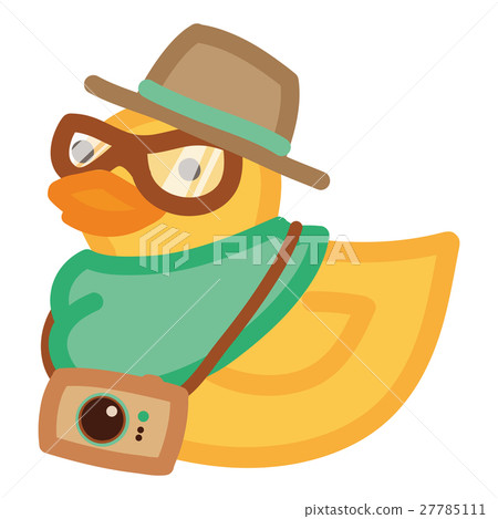 Hipster duck with camera Hipster duck with camera 27785111