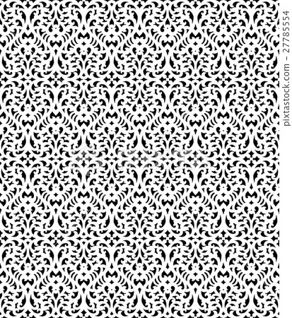 Vector damask seamless pattern - Stock Illustration [27785554] - PIXTA