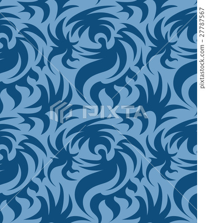 Abstract seamless organic pattern. vector 27787567