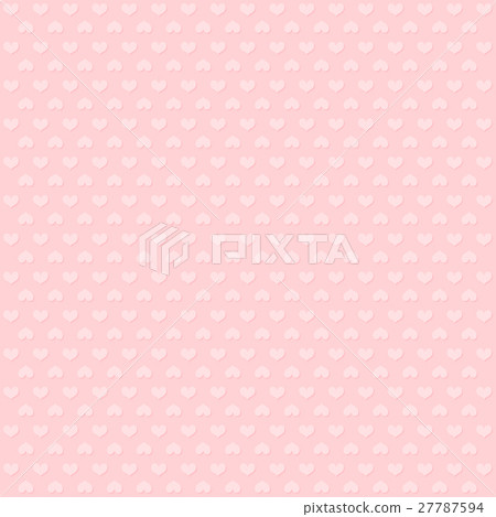 valentine pink heart vector pattern background - Stock Illustration ...