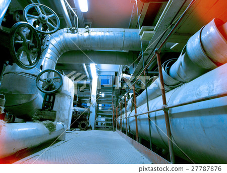 Industrial zone, Steel pipelines and cables 27787876