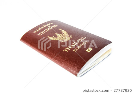 thailand passport book isolate 27787920