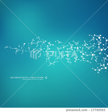 Molecule DNA and neurons vector. Molecular - Stock Illustration ...