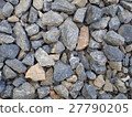 Crushed grey stone on ground texture background 27790205