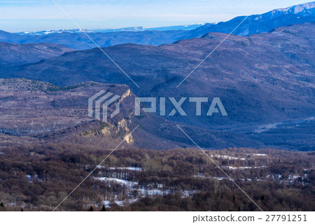 Winter mountains panorama 27791251