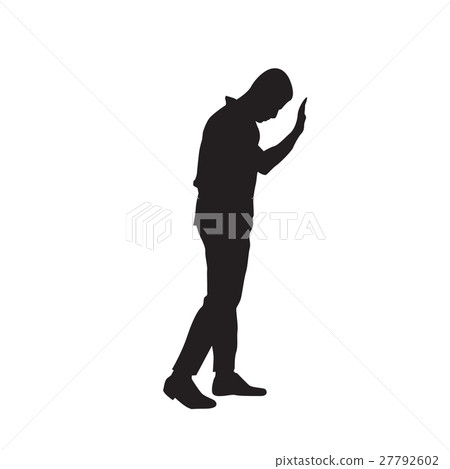 Business Man Black Silhouette Problem Concept Full Business Man Black Silhouette Problem Concept Full 27792602