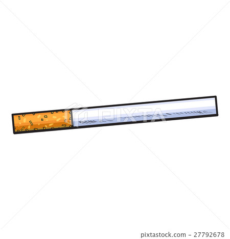smoking unlit cigarette A Young Man Posing With An In His Hand The Man Is Thoughtful And Indignant No Stock Photo - Download Image Now Burning and unlit cigarettes illustration
