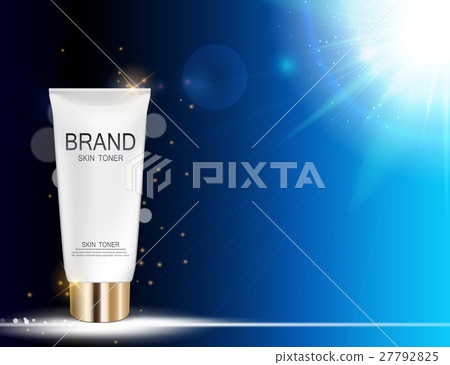 Skin Toner Bottle Template for Ads or Magazine Skin Toner Bottle Template for Ads or Magazine 27792825
