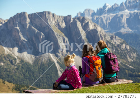 family at the Dolomites family at the Dolomites 27793773