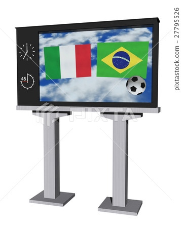 Football monitor (Italy VS Brazil) Football monitor (Italy VS Brazil) 27795526