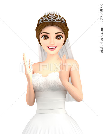 凝視煥發的逗人喜愛的新娘 凝視煥發的逗人喜愛的新娘 27796978