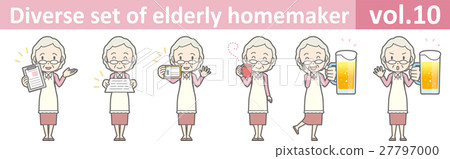 An old woman wearing an apron vol.10 27797000
