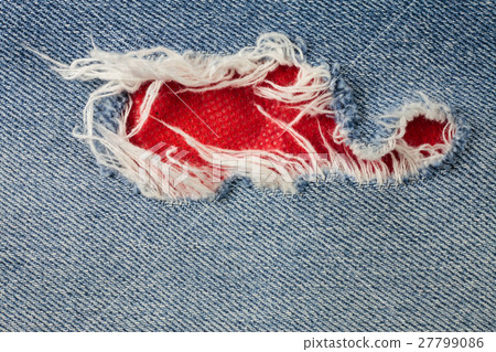 Jeans torn denim texture. 27799086