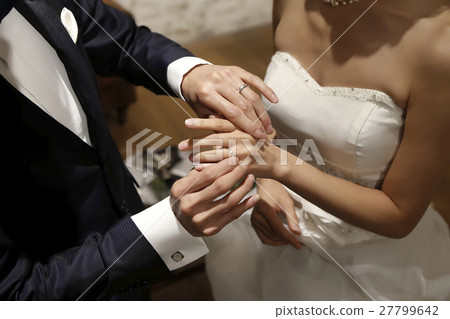 Wedding Ring Exchange Stock Photo 27799642 Pixta