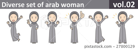 Arab women in ethnic costumes vol.02 27800129