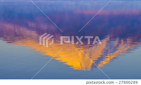 富士山16：9在晨光中 27800289