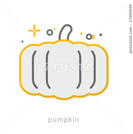 Thin line icons, Pumpkin 27800694