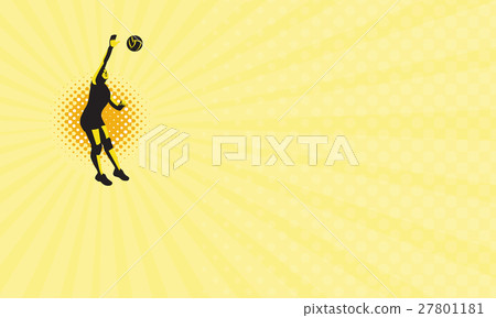 Spike Volleyball Business card 27801181