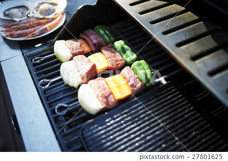 Barbecue grill skewers 27801625