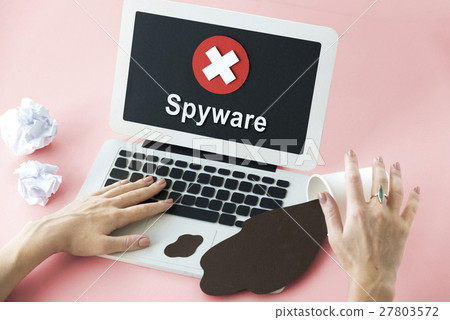 Unsecured Unavailable Spyware Crash Denied Concept Unsecured Unavailable Spyware Crash Denied Concept 27803572