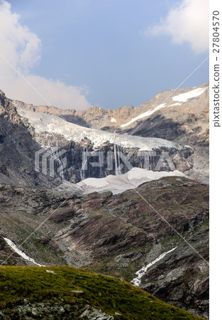 Mountain glacier view in Alps 27804570