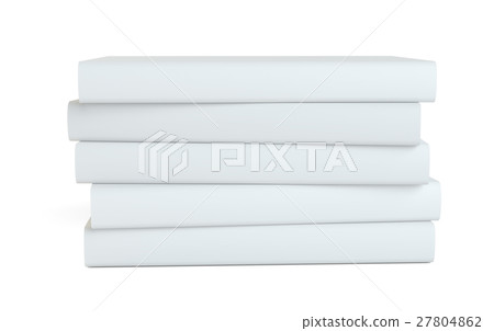 Collection of blank white books Collection of blank white books 27804862