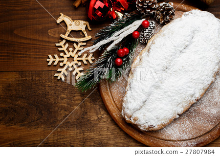 traditional German cake Dresdner stollen 27807984