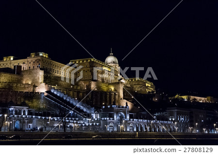 Buda Castle or Royal Palace in Budapest . Buda Castle or Royal Palace in Budapest . 27808129