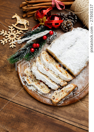 traditional German cake Dresdner stollen traditional German cake Dresdner stollen 27808137