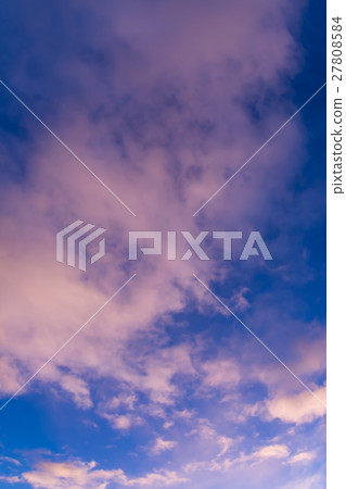 一月的天空和雲彩（垂直） 27808584