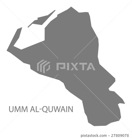 Umm Al-Quwain United Arab Emirates Map grey 27809078