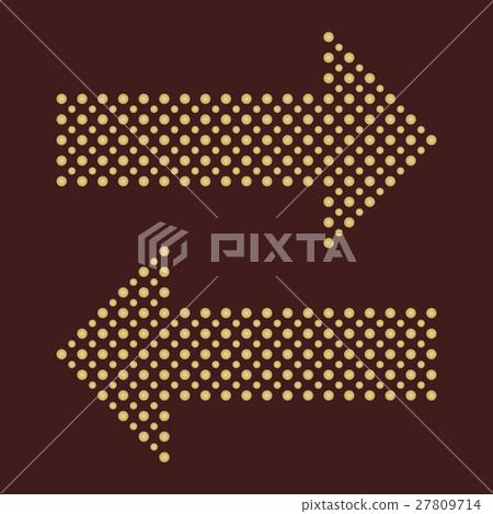 Fine Vector Dotted Arrows 27809714