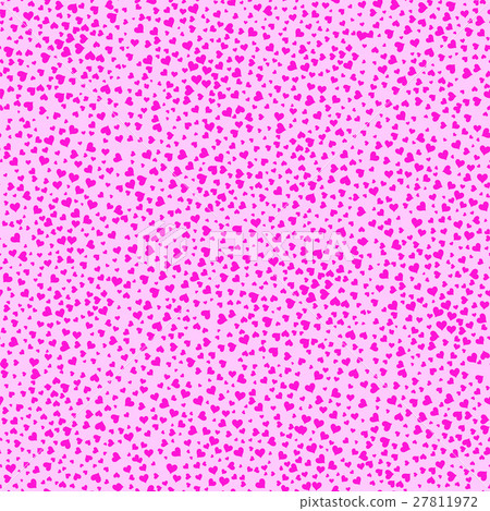 Pink Hearts Seamless Pattern 27811972
