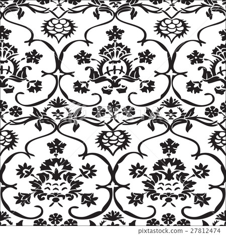 Vector seamless floral pattern vintage - Stock Illustration [27812474 ...