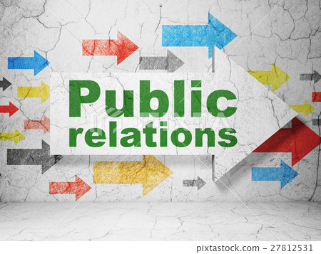 Marketing concept: arrow with Public Relations on 27812531