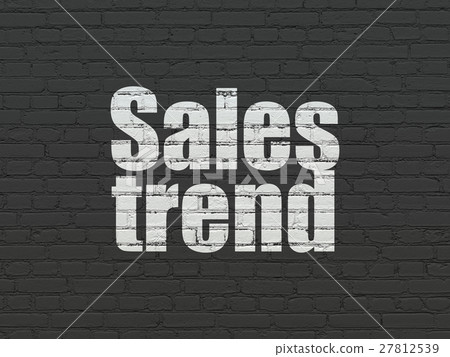 Advertising concept: Sales Trend on wall 27812539