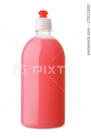 Plastic bottle of pink liquid soap Plastic bottle of pink liquid soap 27812800