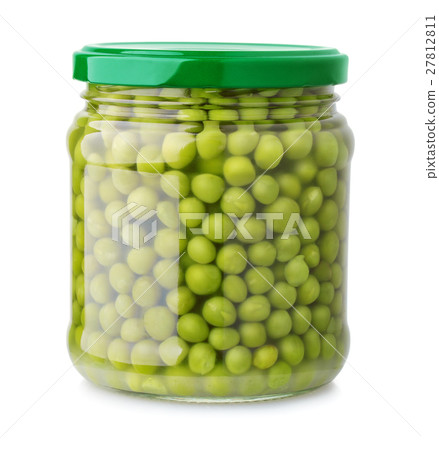 Glass jar of green peas Glass jar of green peas 27812811