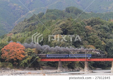 從Kawanero溫泉Oimigawa溫泉看的蒸汽機車 27812845