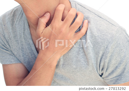 Scratch itchy skin with eczema etc scratch itchy skin, allergy, bug 27813292