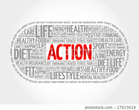 ACTION word cloud, fitness ACTION word cloud, fitness 27813619