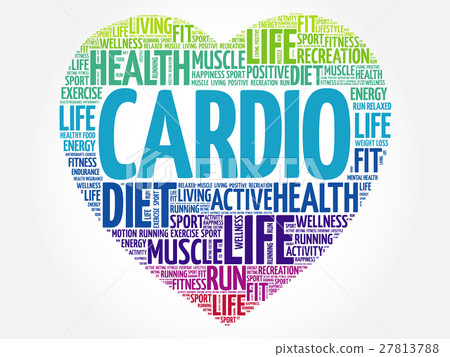 CARDIO heart word cloud CARDIO heart word cloud 27813788