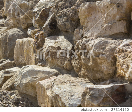Photo of an old brick wall close up shot 27814120