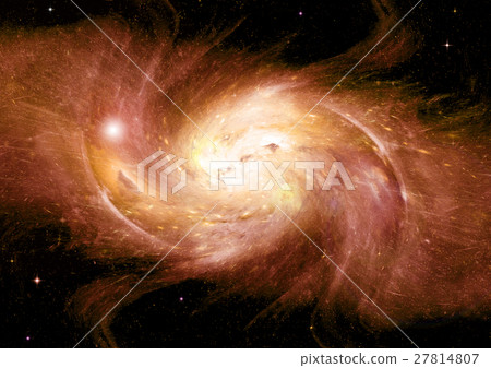 Stars, dust and gas nebula in a far galaxy Stars, dust and gas nebula in a far galaxy 27814807