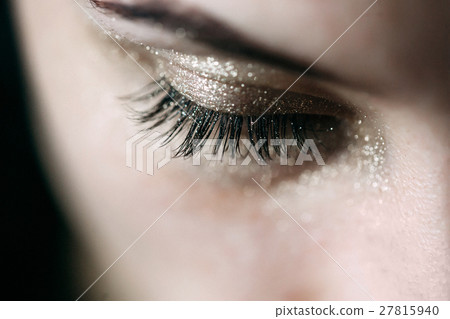 Close-up of closed eye Close-up of closed eye 27815940