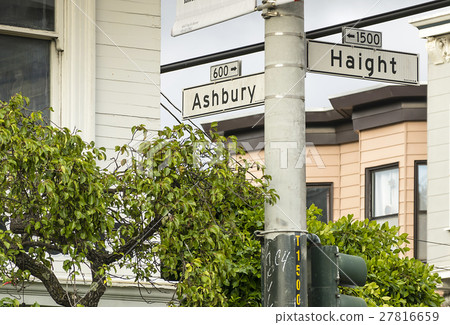 Haight and Ashbury in San Francisco. 27816659