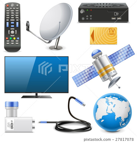 Vector Satellite Television Icons Vector Satellite Television Icons 27817078