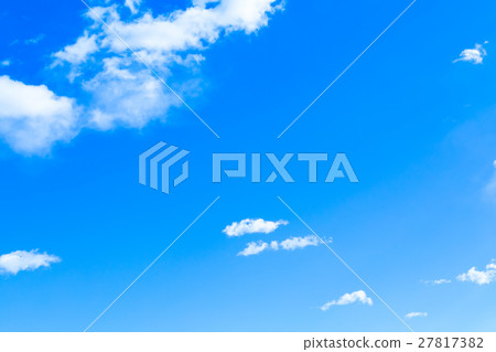 天空覆蓋藍天白色雲彩綜合性背景材料照片材料拷貝空間字符空間 27817382